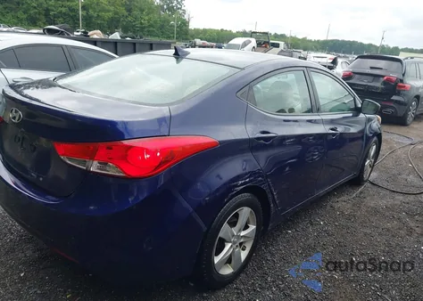 2013 Hyundai Elantra Gls from USA, damaged, VIN 5NPDH4AE9DH307204
